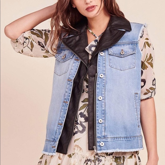 BB Dakota Jackets & Blazers - NEW BB Dakota Rebel Rebel Denim Vest